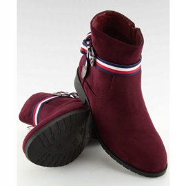 Chelsea boots femme marron 99-150 Rouge 2