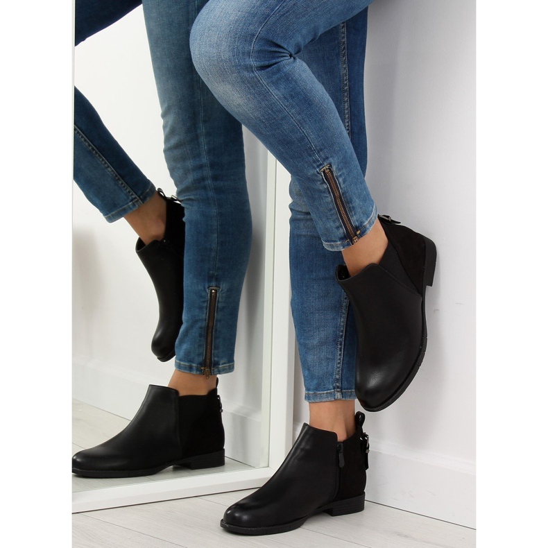 Bottines Chelsea noires pour femmes noir 3086 Noir 1