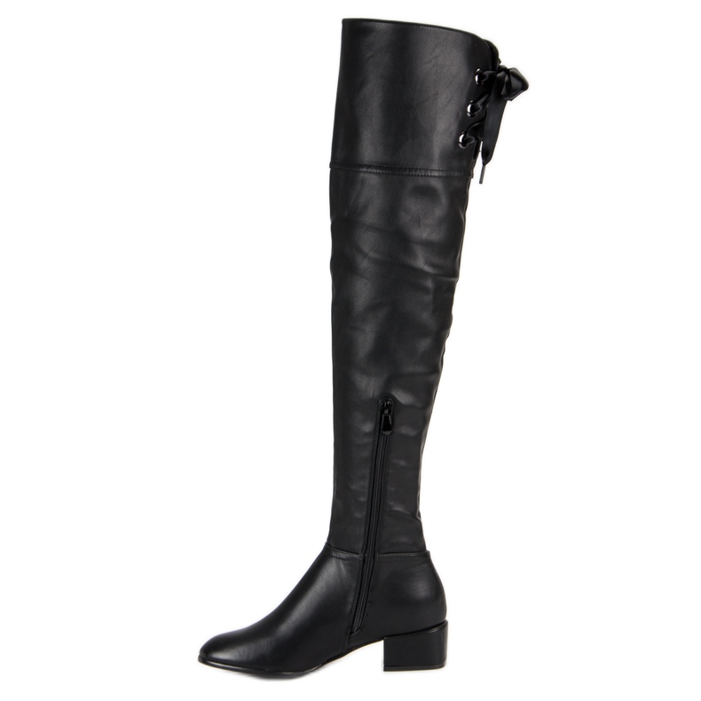 Bottes de mousquetaire noires le noir 1