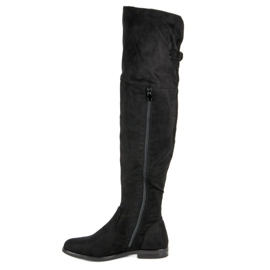 SDS Cuissardes en daim le noir 2