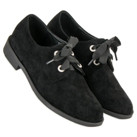 Bestelle Chaussures en daim noires le noir 4
