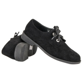 Bestelle Chaussures en daim noires le noir 3