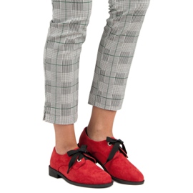 Bestelle Chaussures en daim rouges 6