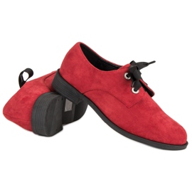 Bestelle Chaussures en daim rouges 5