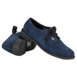 Bestelle Chaussures en daim bleu marine 3