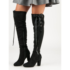 R'S Mousquetaires en daim noir 2