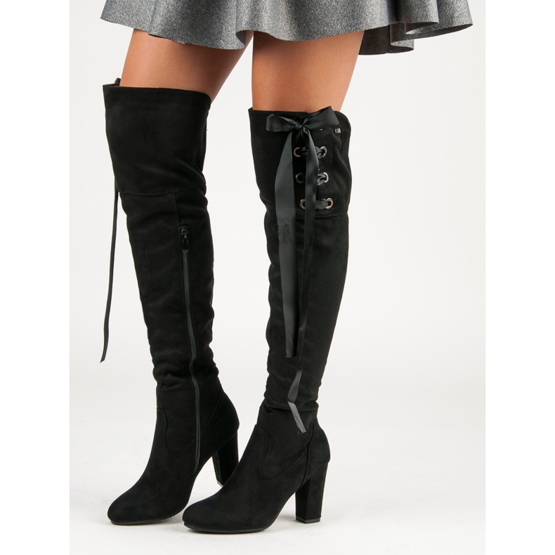 R'S Mousquetaires en daim noir 2