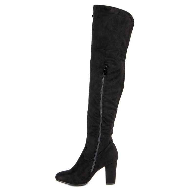 R'S Mousquetaires en daim noir le noir 1