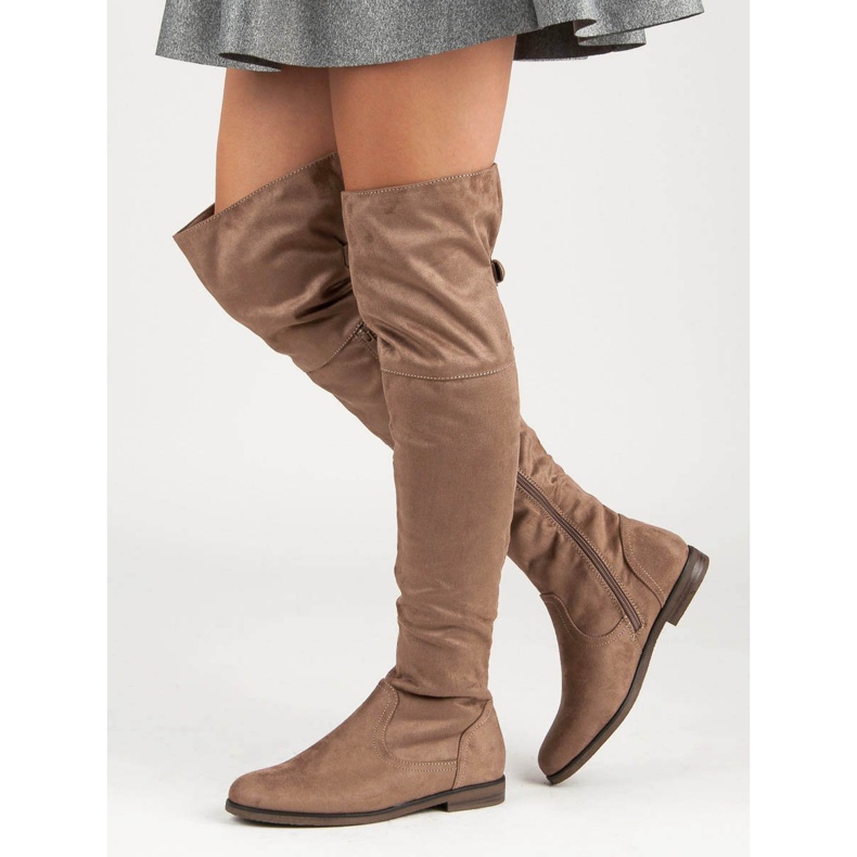 SDS Cuissardes en daim brun 1