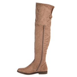 SDS Cuissardes en daim brun 3