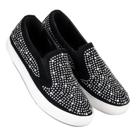 J. Star Baskets noires slipons le noir 2 J. Star Baskets noires slipons le noir 2