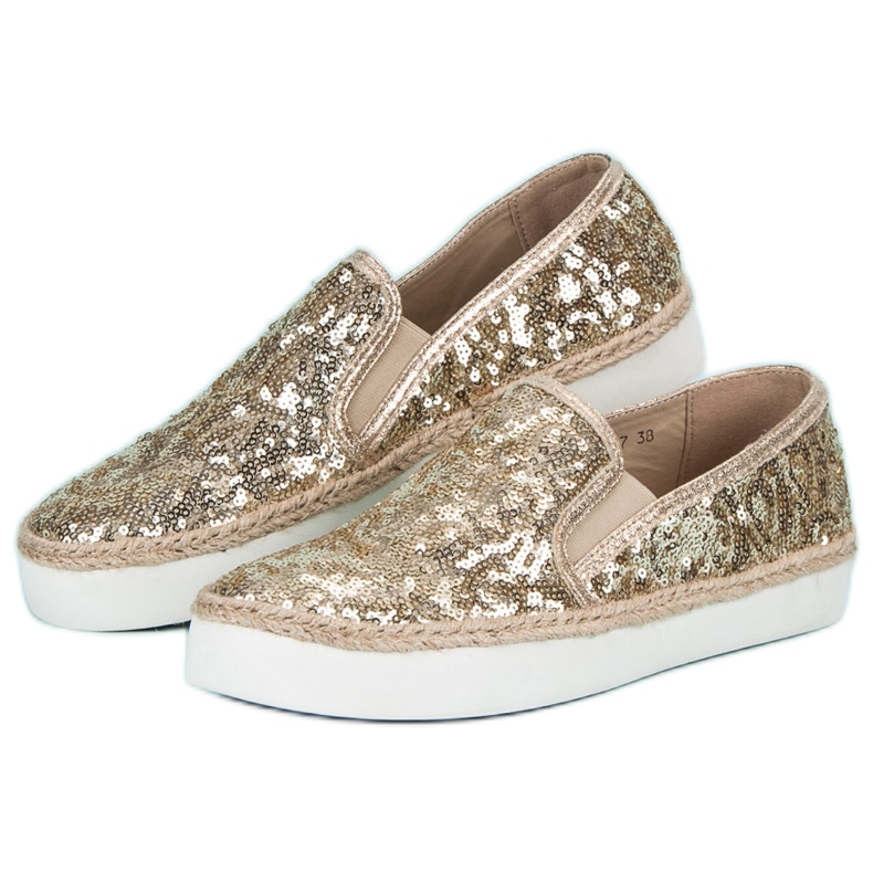 J. Star Baskets à la mode pour femmes jaune 1