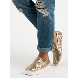 J. Star Baskets à la mode pour femmes jaune 5