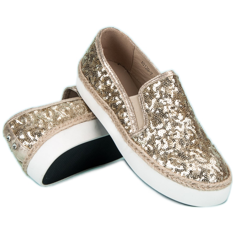 J. Star Baskets à la mode pour femmes jaune 2