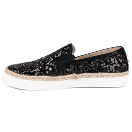 J. Star Baskets à la mode pour femmes le noir 3