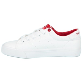 J. Star Baskets à lacets blanc 1