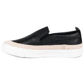 J. Star Espadrilles glissantes le noir 1