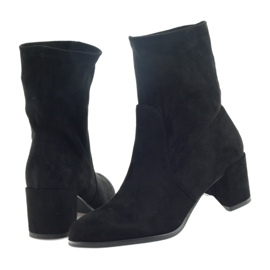 Bottines Lycra noires de Sergio leone le noir 4 Bottines Lycra noires de Sergio leone le noir 4
