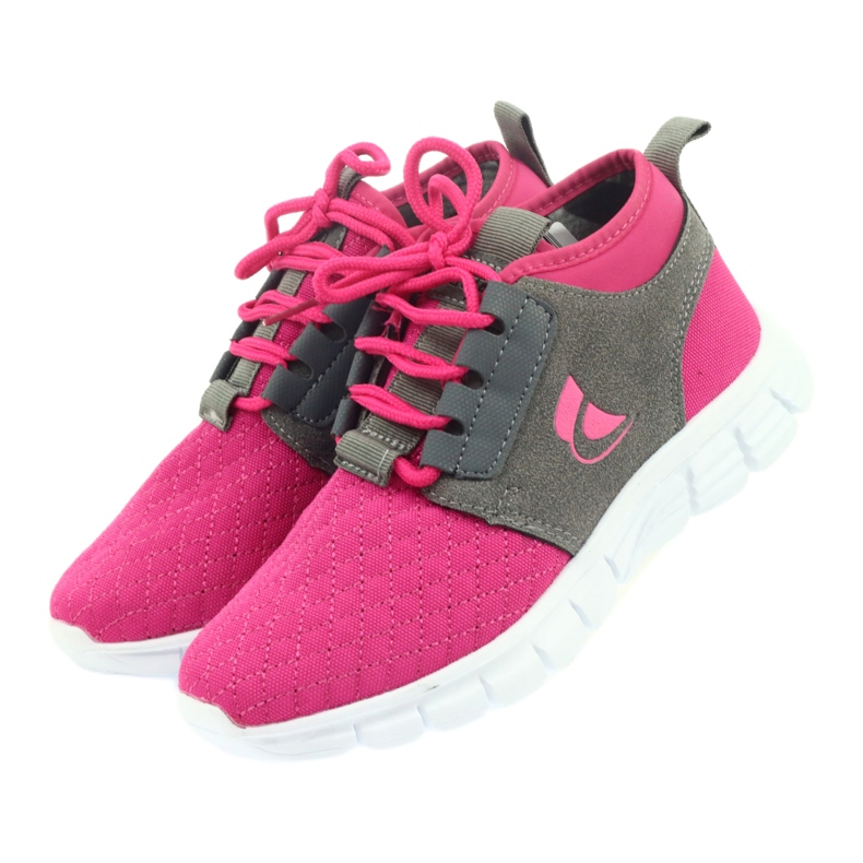 Befado chaussures de sport pour enfants 516Y033 rose gris 4 Befado chaussures de sport pour enfants 516Y033 rose gris 4