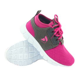 Befado chaussures de sport pour enfants 516Y033 rose gris 3 Befado chaussures de sport pour enfants 516Y033 rose gris 3