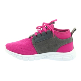 Befado chaussures de sport pour enfants 516Y033 rose gris 2 Befado chaussures de sport pour enfants 516Y033 rose gris 2