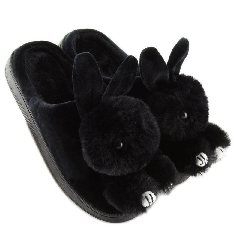 Chaussons noirs pour femmes DD90 noir le noir 1 Chaussons noirs pour femmes DD90 noir le noir 1