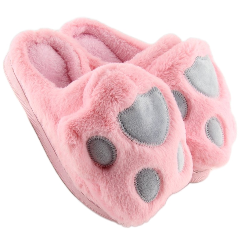 Chaussons femme rose et gris DD93 W.PINK 2