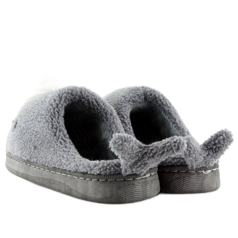 Chaussons femme gris DD92 Gris 2