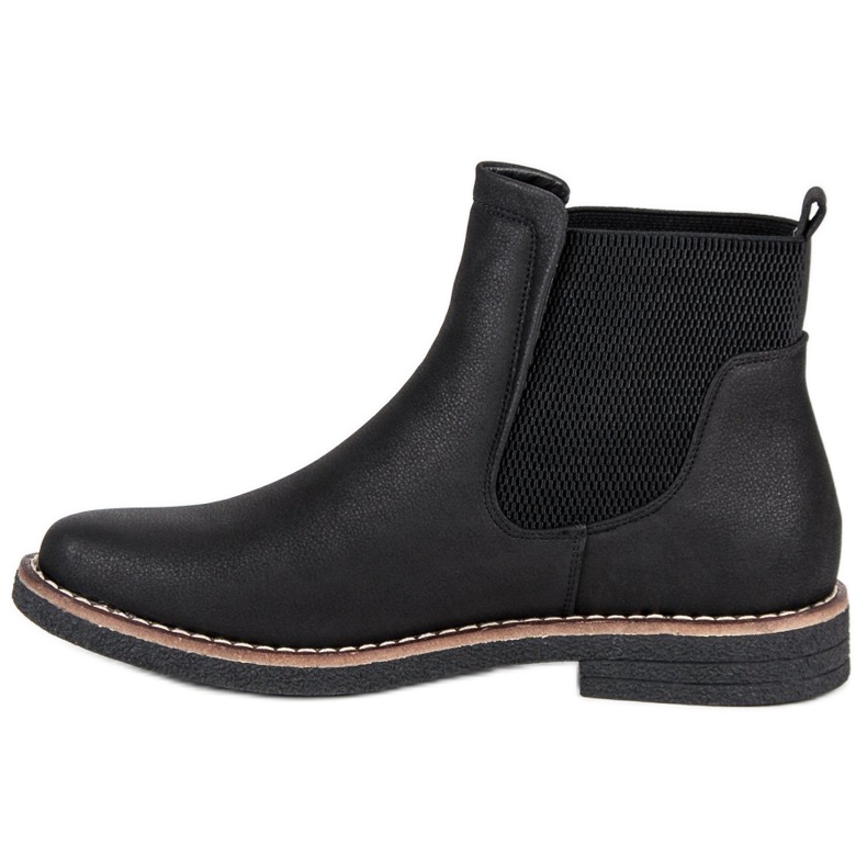 R'S Bottes Jodhpur classiques le noir 1