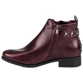 Sweet Shoes Bottes chelsea rock rouge 1
