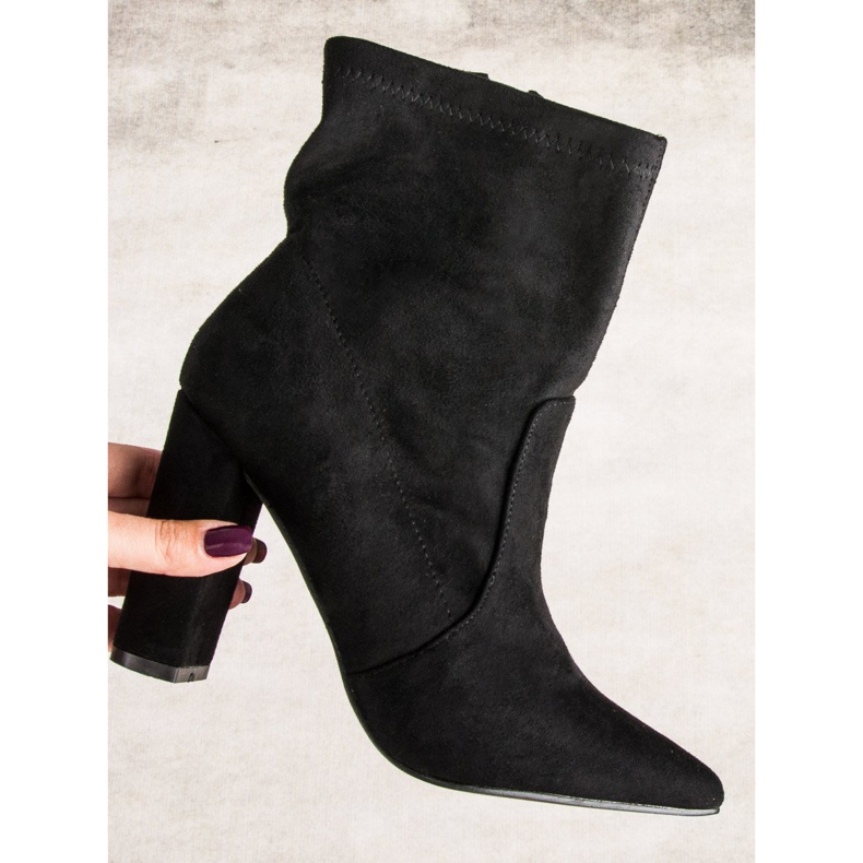 Seastar Bottines en daim noir le noir 1