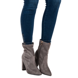 Seastar Bottines en daim gris 5