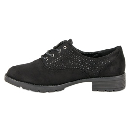 Chaussures en daim noires le noir 5