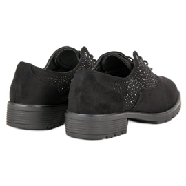 Chaussures en daim noires le noir 7