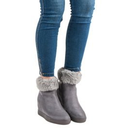 Seastar Bottes compensées grises le noir 2