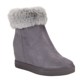 Seastar Bottes compensées grises le noir 6