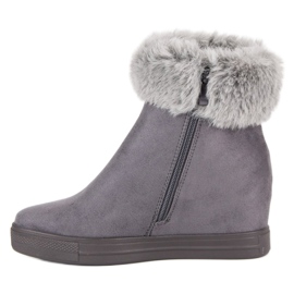 Seastar Bottes compensées grises le noir 4