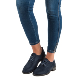 Marquiz Chaussures à lacets bleu marine 1