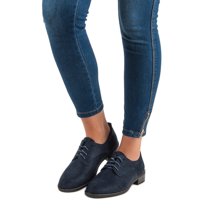 Marquiz Chaussures à lacets bleu marine 1