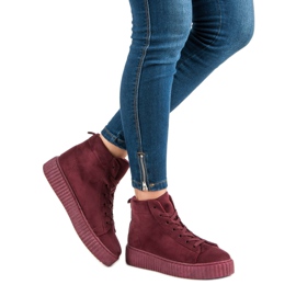 Wilady Baskets sur la cheville rouge 1