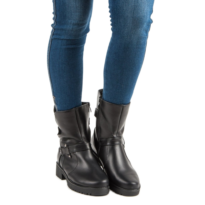 Bottes chaudes Ouvriers le noir 2