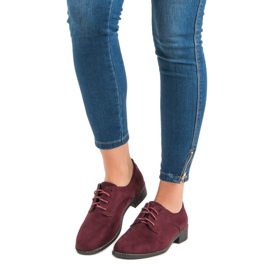 Seastar Bottines bordeaux nouées rouge 6