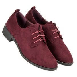 Seastar Bottines bordeaux nouées rouge 5