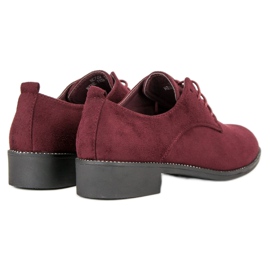 Seastar Bottines bordeaux nouées rouge 4