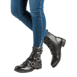 Seastar Bottes de rock noir 1