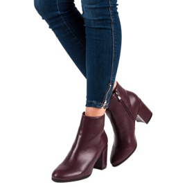 Weide Bottes isolées bordeaux rouge 5