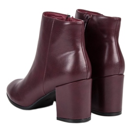 Weide Bottes isolées bordeaux rouge 2