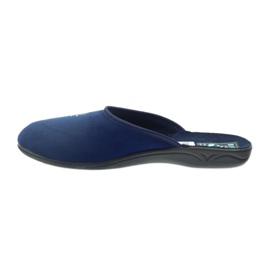 Chaussons velours paillettes Adanex bleu marine 2