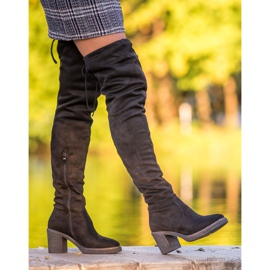Seastar Bottes hautes en daim le noir 4