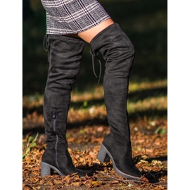 Seastar Bottes hautes en daim le noir 2